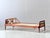 Beige Swiss Form Teak Bed with Rattan Weave, Switzerland, 1950s For Sale - Image 8 of 17