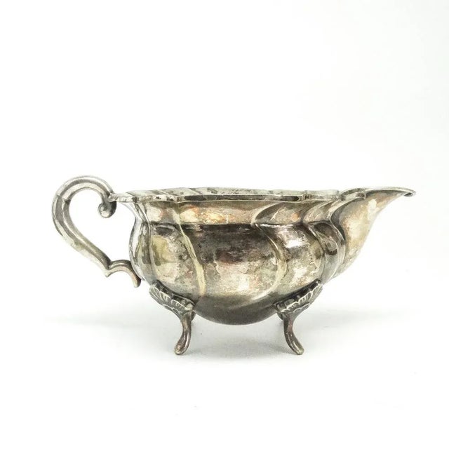 Silver Rococo Milk Jug, Denmark, 1950s For Sale - Image 8 of 9