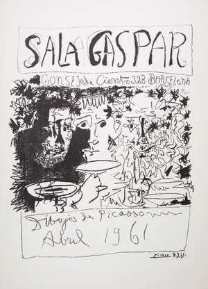 Pablo Picasso, Exhibition of Drawings, Original Signed Lithograph