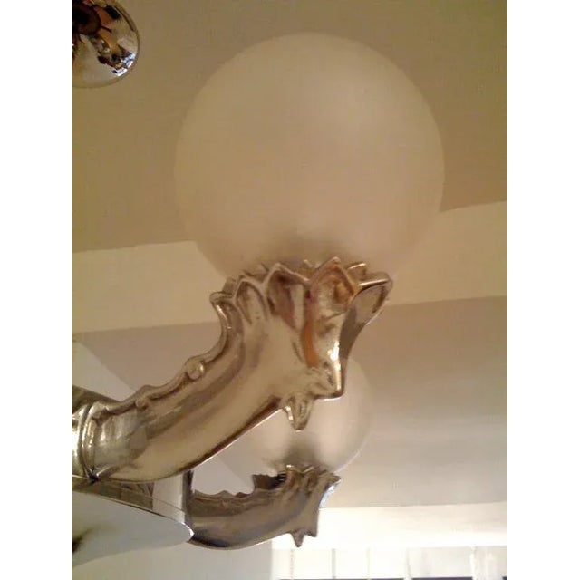 Austrian Secessionist Chandelier For Sale - Image 4 of 11