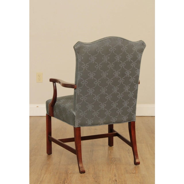 Chippendale Style Hickory Chair Mahogany Armchair For Sale - Image 10 of 13