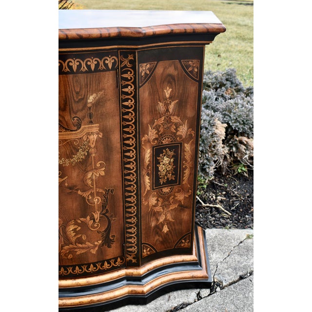 Vintage Painted Regency Style Two Door Accent Cabinet For Sale In Philadelphia - Image 6 of 13