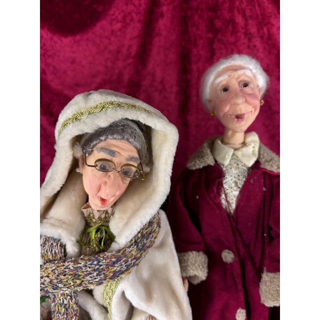 This striking lot features seven meticulously handcrafted figurines from the celebrated artist Jacqueline Kent's 2005...