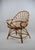 Wood Mid-Century Modern French Rattan Peacock Lounge Chair, 1970 For Sale - Image 7 of 13