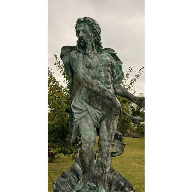 Greek Bronze Fountain of Neptune, Naples, Italy, 1980s For Sale - Image 6 of 8