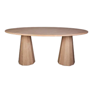 Cône Travertine Dining Table 78"