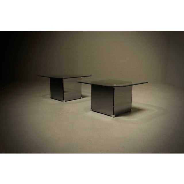 Mirrored Glass Coffee Tables, 1980s, Set of 2 For Sale - Image 10 of 10