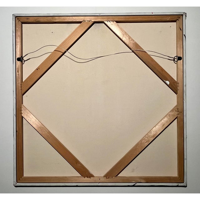 1990s Vintage Black and White Cats Pop Art Graffiti Acrylic on Canvas Signed Unframed For Sale - Image 5 of 5