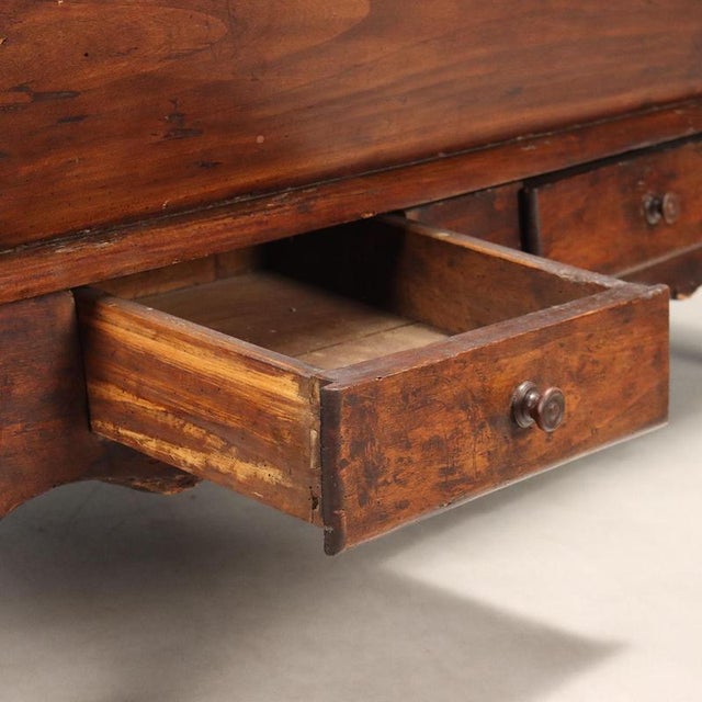 Poplar Sideboard in Stained Walnut For Sale - Image 6 of 10