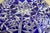 Vintage Cobalt Blue Cut-to-Clear Crystal Ashtray – Geometric Starburst Design – 8" For Sale - Image 13 of 16