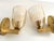 Italian Art Deco Style Brass and Murano Glass Wall Sconces, 1990s, Set of 2 For Sale - Image 11 of 12