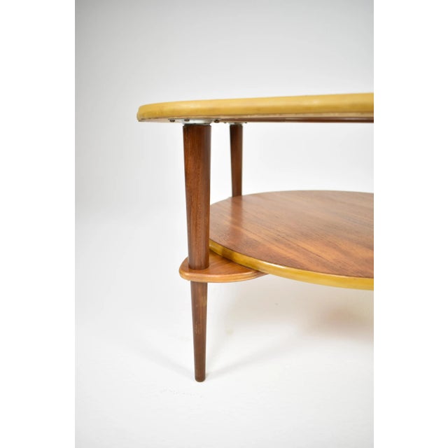 Organic Biomorphic Scalloped Teak and Glass Cocktail Table, Circa 1960 For Sale - Image 6 of 12