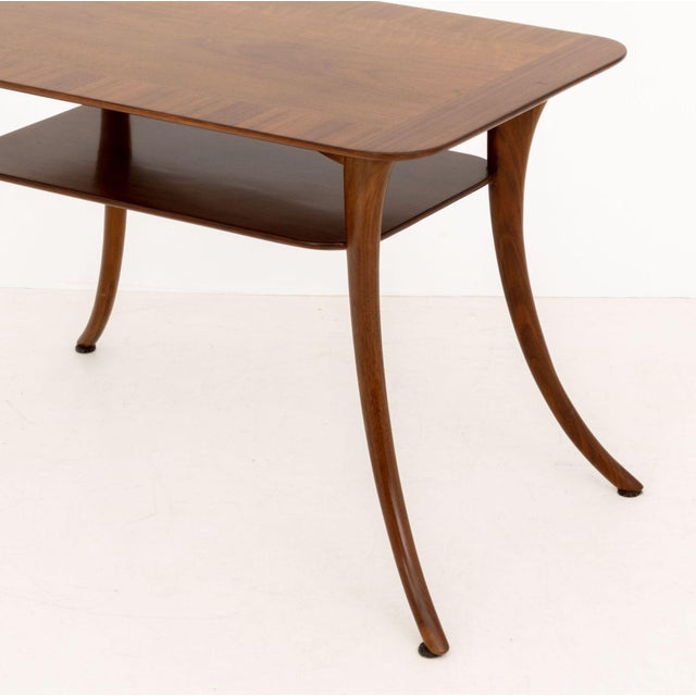 Wood t.h. Robsjohn-Gibbings X Widdicomb Walnut Table For Sale - Image 7 of 10