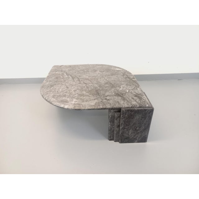 1970s Vintage Grey Marble Coffee Table, 1970s For Sale - Image 5 of 18