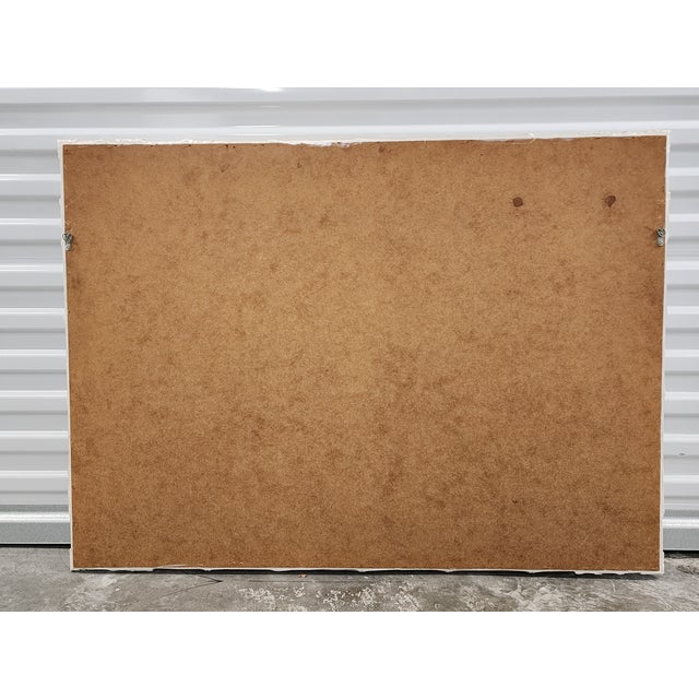 Mid Century Faux Bamboo White Painted Mirror For Sale - Image 12 of 12