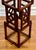 20th Century Chinese Square Carved Rosewood Pedestal Stand With Marble Top For Sale - Image 11 of 12