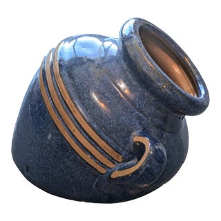 1980s Tilted Sunken Planter in Greco Coloring For Sale