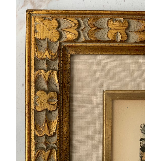 Turquoise 1960's Original Artist's Proof Lithograph by Walter Spitzer For Sale - Image 8 of 12