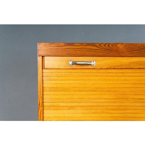 Vintage Roll-Top Filing Cabinet For Sale - Image 11 of 17