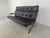 Vintage Black Leather and Chrome Sofa, 1970s For Sale - Image 4 of 12