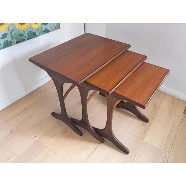 Mid-Century Modern Teak Fresco Nesting Tables from G Plan, 1960s, Set of 3 For Sale - Image 6 of 16
