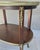 Circa 1930 Louis XVI-Style Mahogany Starburst Marquetry Two-Tier Oval Accent Table With Brass Mounts For Sale - Image 13 of 18