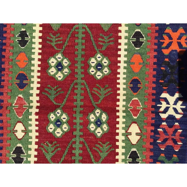 Vintage Turkish Kilim Rug, 46.5" X 29" For Sale In Raleigh - Image 6 of 10