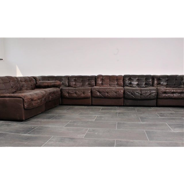 Ds11 Corner Sofa Elements from de Sede, Set of 7, in Good conditions. Designed 1970 to 1979 This piece has an attribution...