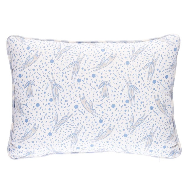 This pillow features Rabbit High-Performance Print by Marie-Chantal of Greece for Schumacher. Marie-Chantal’s Rabbit High-...
