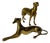Brass Greyhound, Denmark, Set of 2 For Sale