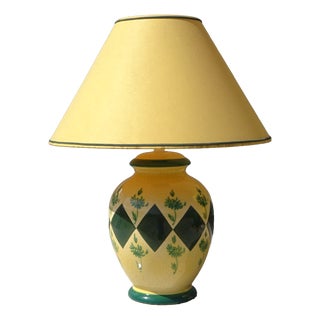 Provençal Lamp in Glazed Ceramic by Drimmer, 1960s For Sale