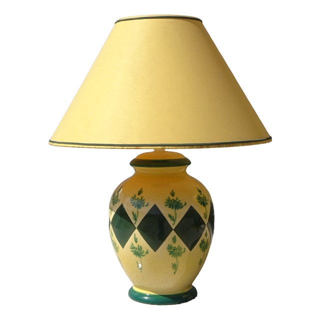 Provençal Lamp in Glazed Ceramic by Drimmer, 1960s For Sale