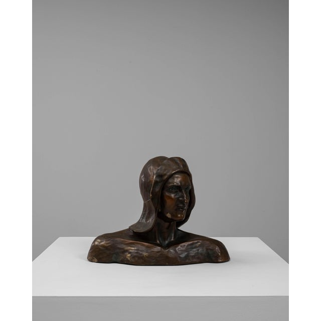 20th Century French Plaster Bust of Man For Sale - Image 16 of 18