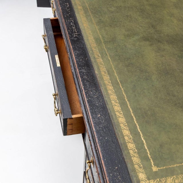 Antique English Black Desk, 1800s For Sale - Image 3 of 5