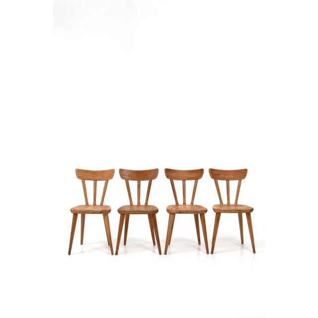 Pine Dining Chairs by Göran Malmvall for Svensk Fur, Set of 4 For Sale - Image 9 of 9