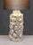 Bubble Glass Table Lamp with Silk Shade by Josef Schott for Smålandshyttan, Sweden, 1960s For Sale - Image 6 of 13