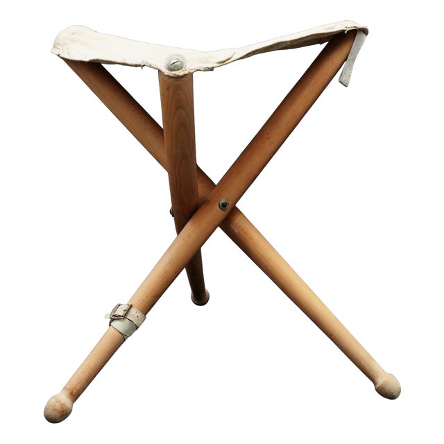 Vintage Field Stool, 1960s For Sale