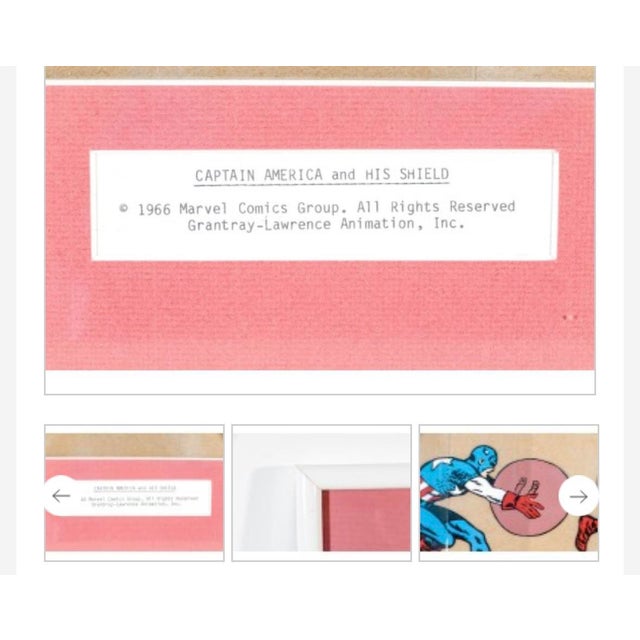 1960s 1960s Captain America, Marvel Animation Cel For Sale - Image 5 of 7