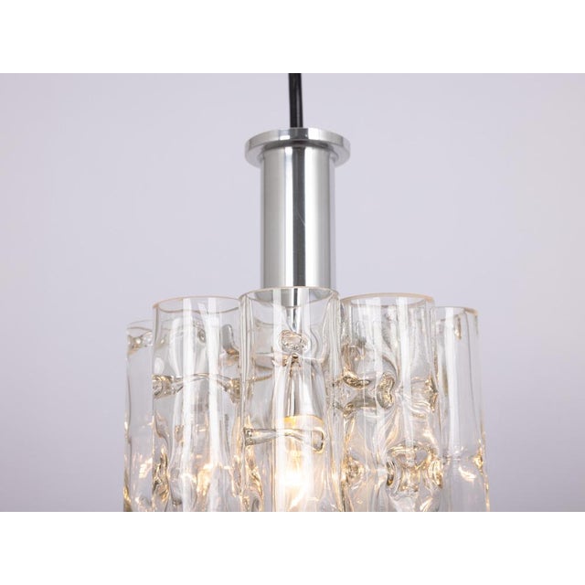 Petite Murano Tubes 1 of 5 Pendant Lights by Doria, 1970s For Sale - Image 12 of 13