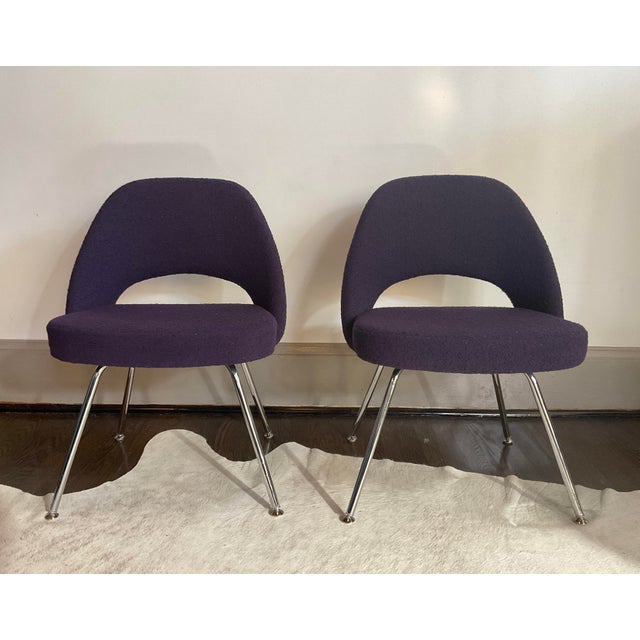 Pair of Late 20th Century Executive Lounge Chairs by Eero Saarinen for Knoll For Sale - Image 10 of 12