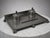 An elegant and architecturally refined double inkwell by renowned swedish silversmith cg hallberg, dating to 1931....