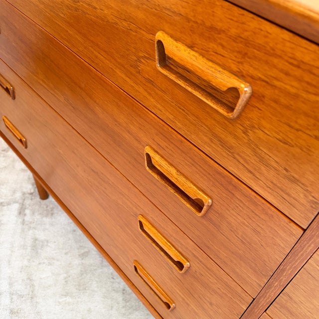 Wood Danish Modern Teak Eight-Drawer Sideboard, 1960s For Sale - Image 7 of 12