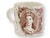 Commemorating Queen Victoria's Diamond Jubilee of 1897, this antique English commemorative mug features sepia transfer...
