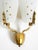 Metal Large Mid-Century Modern Wall Lamp in Brass and Glass, 1950s For Sale - Image 7 of 17