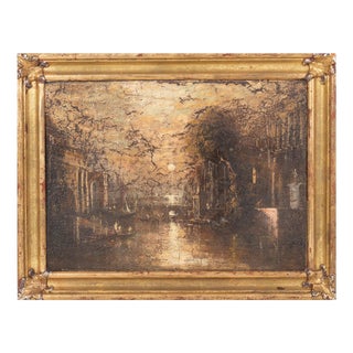 Venetian Artist, Landscape, 18th-19th Century, Framed For Sale