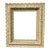 Antique Gesso & Wood Picture Frame With Floral Relief Decoration – 26.5” X 30.5” For Sale
