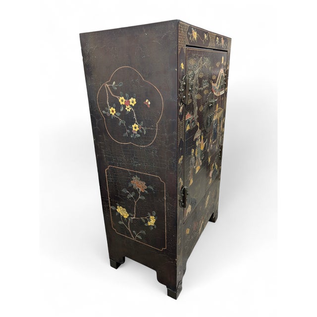 Handcrafted Chinese Bar Cabinet with Lighting For Sale - Image 3 of 18