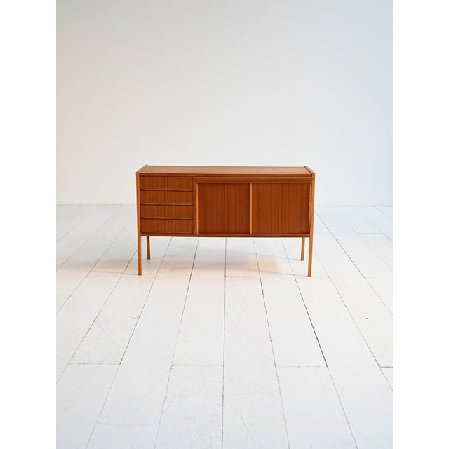 Scandinavian Sideboard with Foldaway Teak Desk, 1960s For Sale - Image 11 of 11