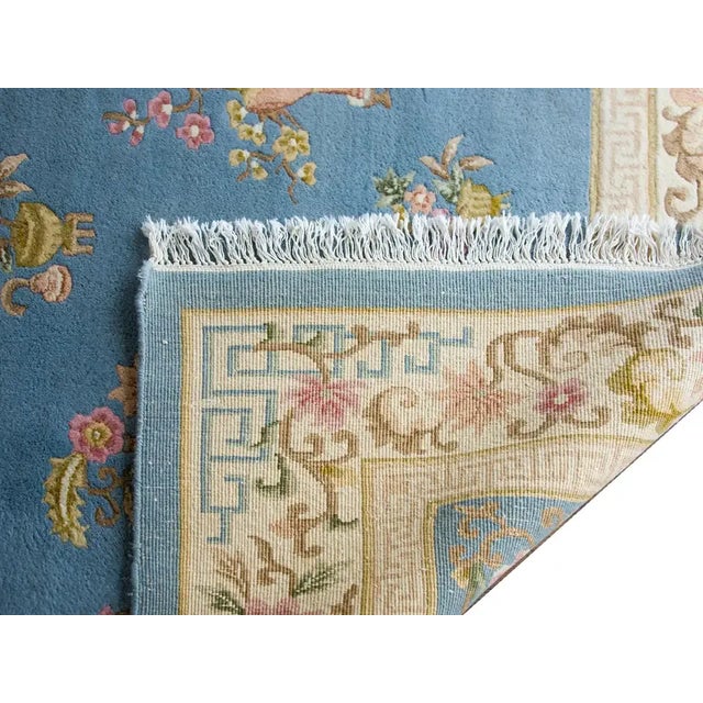 Traditional 20th Century Chinese Floral Rug For Sale - Image 3 of 12