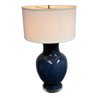 Barbara Cosgrove Cobalt Lapis Table Lamp For Sale